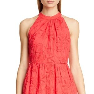 NWT Ted Baker Halter Neck Embroidered Dress